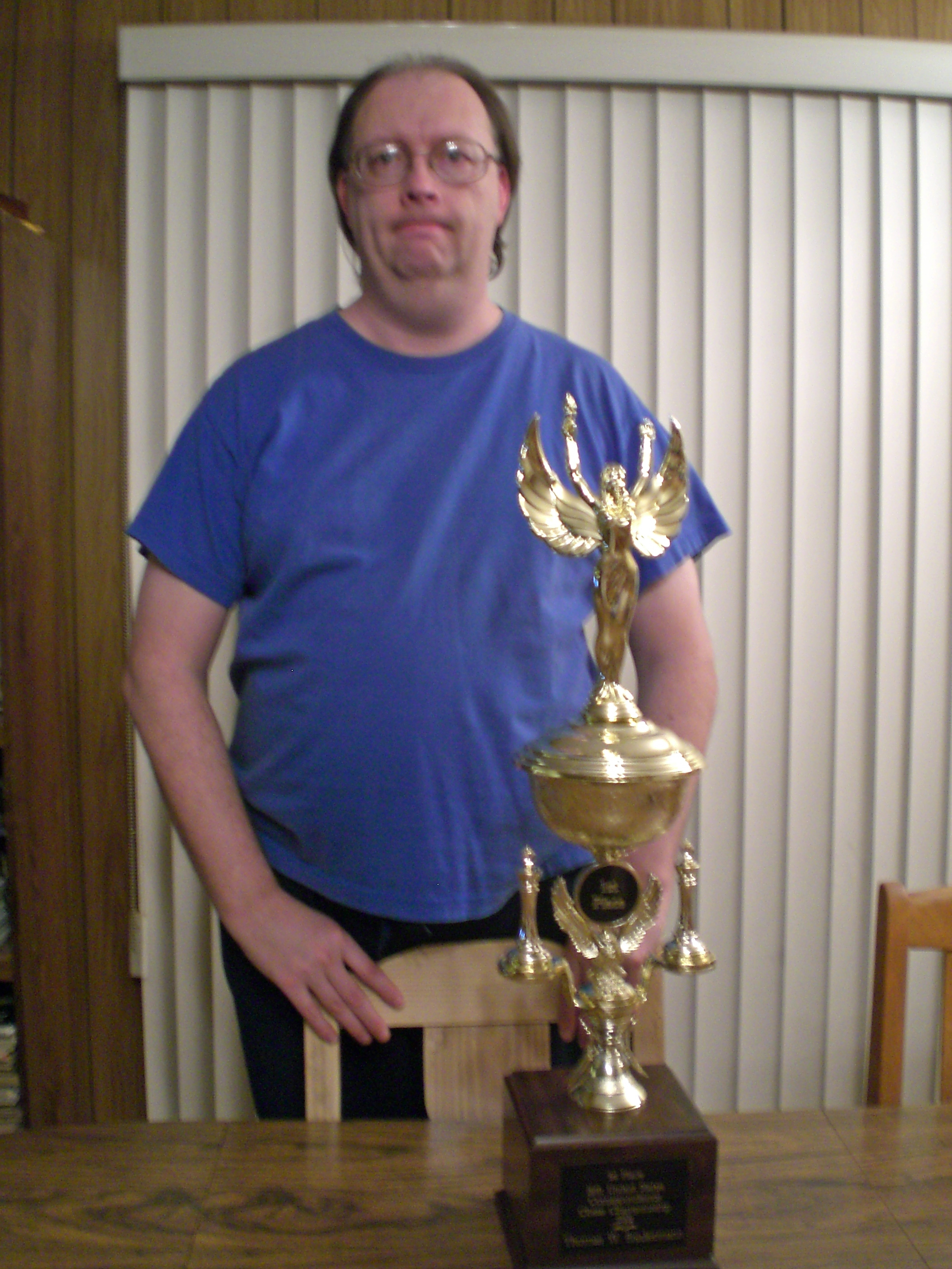 Biedermann with Trophy
